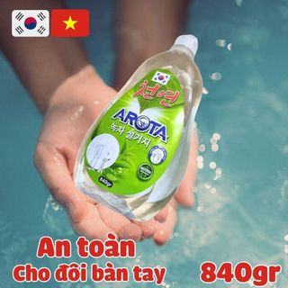 Nước rửa chén thực vật Arota Trà Xanh 860gr Hàn Quốc