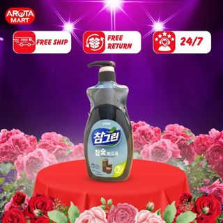 Nước rửa chén Lion tinh chất than hoạt tính CHARMGREEN Organic 1 L nước rửa chén số 1 Hàn Quốc