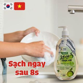 Nước rửa chén thực vật Arota Táo Xanh 860gr Hàn Quốc