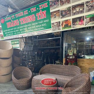 Sofa Trứng Nhựa Giả Mây ngoài trời sợi tròn cao cấp