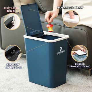Tìm đại lý phân phối, CTV thùng rác nắp bật 15 lít siêu rẻ