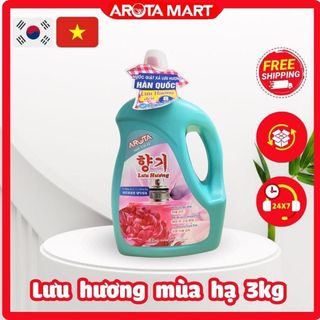 Nước giặt xả Arota hương hoa mùa Hạ Hàn Quốc 3KG