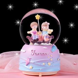 QỦA CẦU TUYÊT nhân vật hoạt hình dễ thương, MÔ HÌNH quả cầu pha lê decor trang trí