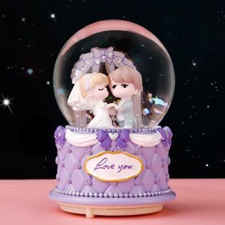 QỦA CẦU TUYÊT nhân vật hoạt hình dễ thương, MÔ HÌNH quả cầu pha lê decor trang trí