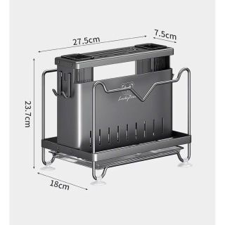 Giá Cài Dao, Đựng Đũa, Thớt ,Úp Vung Nồi Đa Năng Cao Cấp Hợp Kim Carbon Không Gỉ Thế Hệ Mới
