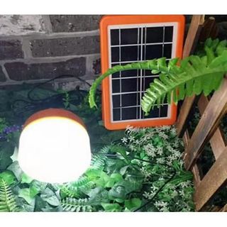 Đèn led búp năng lượng mặt trời  24w 100w  CÓ TẤM PIN CỰC SÁNG có remost kèm theo