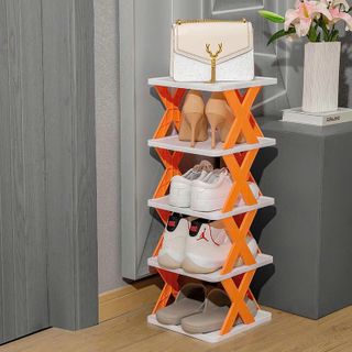 KỆ GIÀY DÉP 5 TẦNG CHỮ X