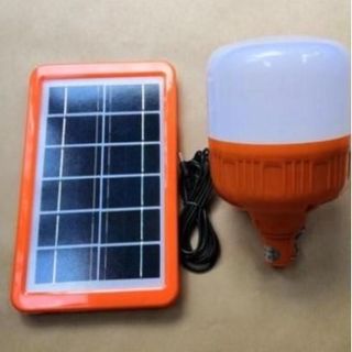 Đèn led búp năng lượng mặt trời  24w 100w  CÓ TẤM PIN CỰC SÁNG có remost kèm theo
