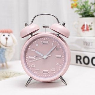 ĐỒNG HỒ BÁO THỨC hình dáng độc đáo để bàn, trang trí, ĐỒNG HỒ CHUÔNG ĐÔI pastel đẹp mắt dể bàn làm quà tặng