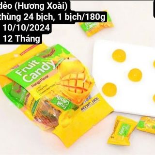 Kẹo Dẻo Vị Xoài (Thùng 24 bịch x 180gram) (Thùng)