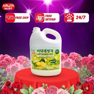 Nước lau sàn nhà Hương Sả Chanh Sowa 3.8kg_Làm Sạch Hoàn Hảo Cho Gia Đình
