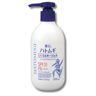 Sữa dưỡng thể chống nắng dưỡng ẩm Hatomugi The UV Milky Gel UV Care & Moisturizing SPF31 PA+++ (250ml)