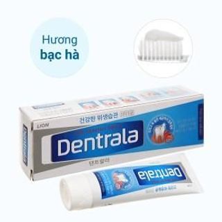 Kem đánh răng ngừa sâu răng Dentrala hương bạc hà tinh khiết 120g Hàn Quốc