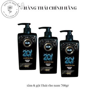 tắm gội nam 2IN 1 Dr.Bi 2CY THÁI LAN 700ML hương thơm nam tính, mát lạnh sảng khoái