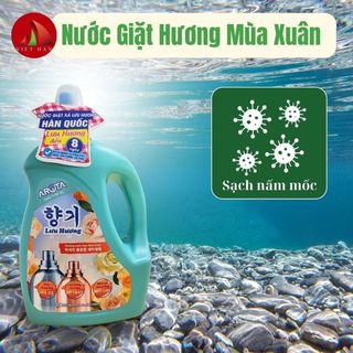 Nước giặt xả  quần áo Arota lưu hương hoa mùa Xuân Hàn Quốc 3KG