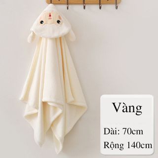 Áo choàng tắm cho bé lông cừu hình thú 70x140cm giá sỉ