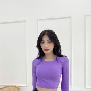Áo croptop poly chính phẩm - chất liệu mềm mịn , thoáng mát - Size : M L XL XXL Ri 2222 Tách nửa ri được - 9 màu Sẵn kho giá sỉ
