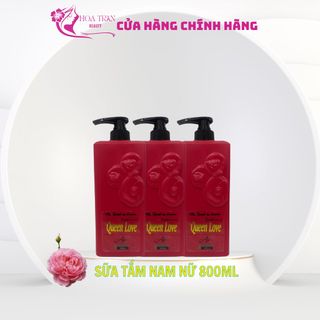 Sữa Tắm QUEEN LOVE 800ml đẹp Da hương nước hoa cao cấp
