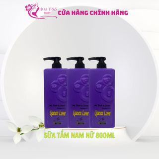 Sữa Tắm QUEEN LOVE 800ml đẹp Da hương nước hoa cao cấp