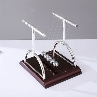Mô hình CON LẮC NEWTON dao động decor phòng, CON LẮC Newton khoa học để bàn hình khối từ thép không rỉ