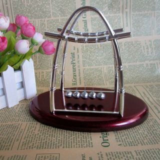 Mô hình CON LẮC NEWTON dao động decor phòng, CON LẮC Newton khoa học để bàn hình khối từ thép không rỉ