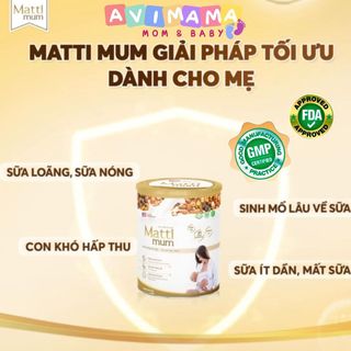 Sữa Hạt Matti Mum Lợi Sữa Cho Mẹ Sau Sinh Tăng Tiết Sữa Bổ Sung Dưỡng Chất Phục Hồi Sức Khỏe Về Dáng Nhanh 650G AVIMAMA