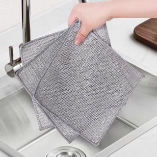 Set 10 Khăn Rửa Chén Sợi Kim Loại