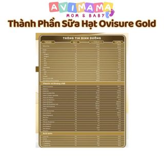 Sữa Hạt Xương Khớp Ovisure Gold Sữa Dinh Dưỡng Thuần Chay Giúp Xương Khớp Dẻo Dai Linh Hoạt 650g AVIMAMA