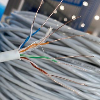 (Cuộn 305m). Cáp mạng, Dây mạng Cat6 Nasun COPPER 8899, Đồng nguyên chất, dây màu trắng