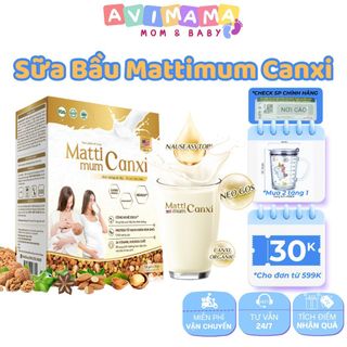 Sữa Hạt Matti Mum Canxi Cho Mẹ Bầu Và Sau Sinh 100% Đạm Thực Vật Đạt Chứng Nhận NON-GMO Của USA Hộp 14 Gói AVIMAMA giá sỉ
