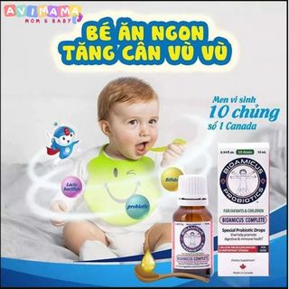 Men Vi Sinh 10 Chủng BioAmicus Complete Bổ Sung Lợi Khuẩn 10Ml Giúp Miễn Dịch Khỏe Tiêu Hóa Tốt GIảm Tiêu Chảy Rối Loạn Tiêu Hóa Nôn Trớ Táo Bón 10Ml AVIMAMA