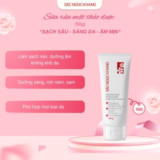 Sữa Rửa Mặt Thảo Dược Sắc Ngọc Khang [Tuýp 50g]