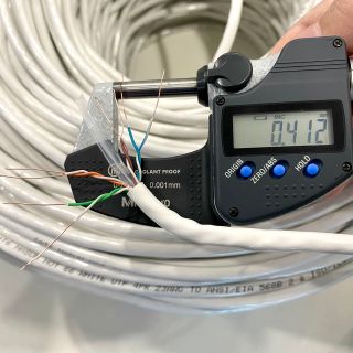 (Cuộn 305m) - Dây mạng GIÁ RẺ lõi 0.4mm. Dây mạng Cat6 Nasun HOT66, dây màu trắng
