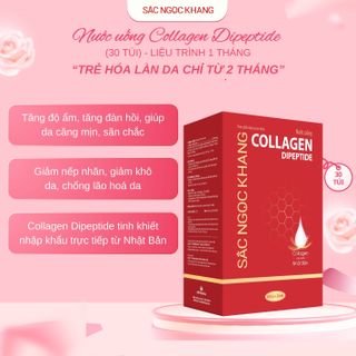 COMBO 03 Nước Uống Collagen Dipeptide Sắc Ngọc Khang [Hộp 30 Túi] TẶNG 1 trong 3 COMBO tặng kèm
