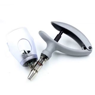 Xi lanh tự động, xilanh thú y có giá đỡ cắm chai 5ml ( 5cc ) kèm kim