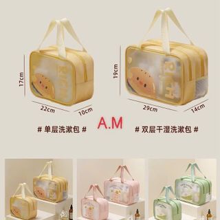 Túi đựng đồ trang điểm và đồ vệ sinh đa chức năng dung tích lớn di động du lịch chuyến đi công tác chống thấm nước tập thể dục bơi lội túi đựng đồ hai lớp