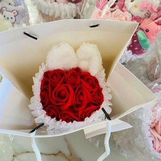 SET QUÀ TẶNG HOA SÁP THƠM TAI THỎ TẶNG KÈM TÚI 007 - LADY'S PASSION
