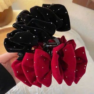 Kẹp Tóc Nơ Nhung  Cho Nữ