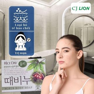 Xà phòng bánh Scrub soap chiết xuất dầu hạt dẻ 100g Hàn Quốc