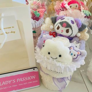 SET QUÀ TẶNG HOA GẤU BÔNG DỄ THƯƠNG TẶNG KÈM TÚI 006 - LADY'S PASSION