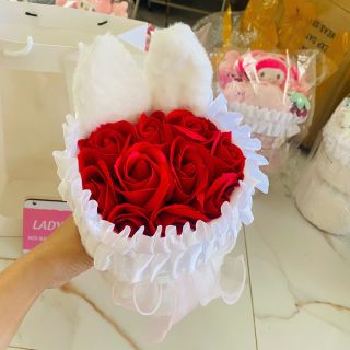 SET QUÀ TẶNG HOA SÁP THƠM TAI THỎ TẶNG KÈM TÚI 007 - LADY'S PASSION
