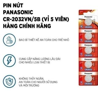 VỈ 5 PIN PANASONIC CR- 2032 LOẠI XỊN