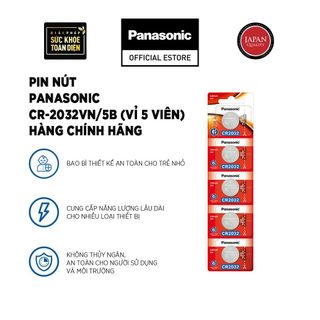 VỈ 5 PIN PANASONIC CR- 2032 LOẠI XỊN