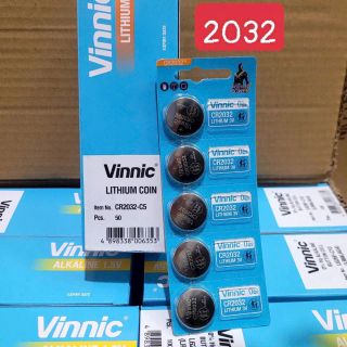 VỈ 5 PIN LITHIUM 3V VINNIC CR2032