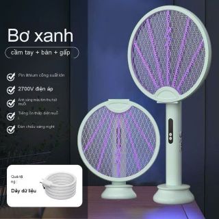 Đèn Diệt Muỗi Gấp 2Trobg 1 Sạc USB , Vợt Muỗi Bẫy Muỗi Tự Động Cầm Tay Gấp Gọn