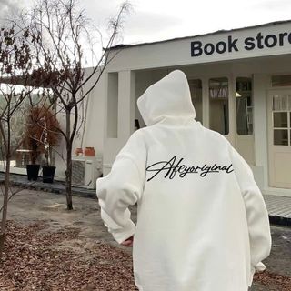 Áo Hoodie nỉ có mũ, áo Hoodie Nam Nữ Unisex form rộng ấm áp Phong cách Phong cách Hàn Quốc