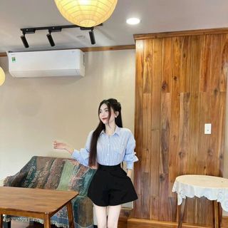 Áo Sơ Mi Nữ Tay Dài Đính Nơ Phía Sau Lưng Form Rộng Bigsize Xinh Đẹp Cao Cấp Dễ Thương
