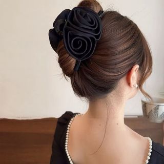 Kẹp kẹp lớn nơ hoa hồng hottrend