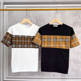 ÁO THUN NAM, ÁO THUN CỔ TRÒN, ÁO THUN COTTON PHỐI CARO