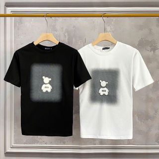 ÁO THUN CỔ TRÒN, ÁO THUN THÊU HÌNH GẤU, ÁO THUN NAM, ÁO THUN COTTON